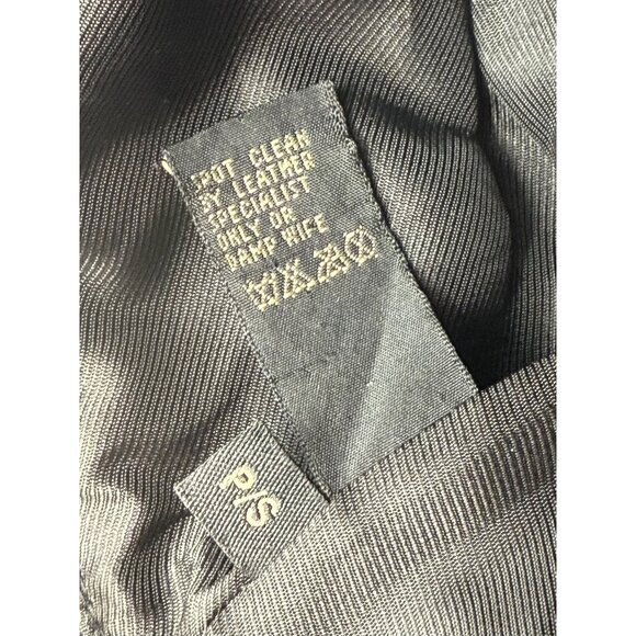 Vintage Coach Black CC Logo Jacquard Designer Bucket Hat W/Faux Leather Trim Y2K - Picture 9 of 10